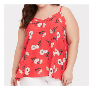 TORRID Size 2 Sophie Georgette Swing Cami Floral L95
